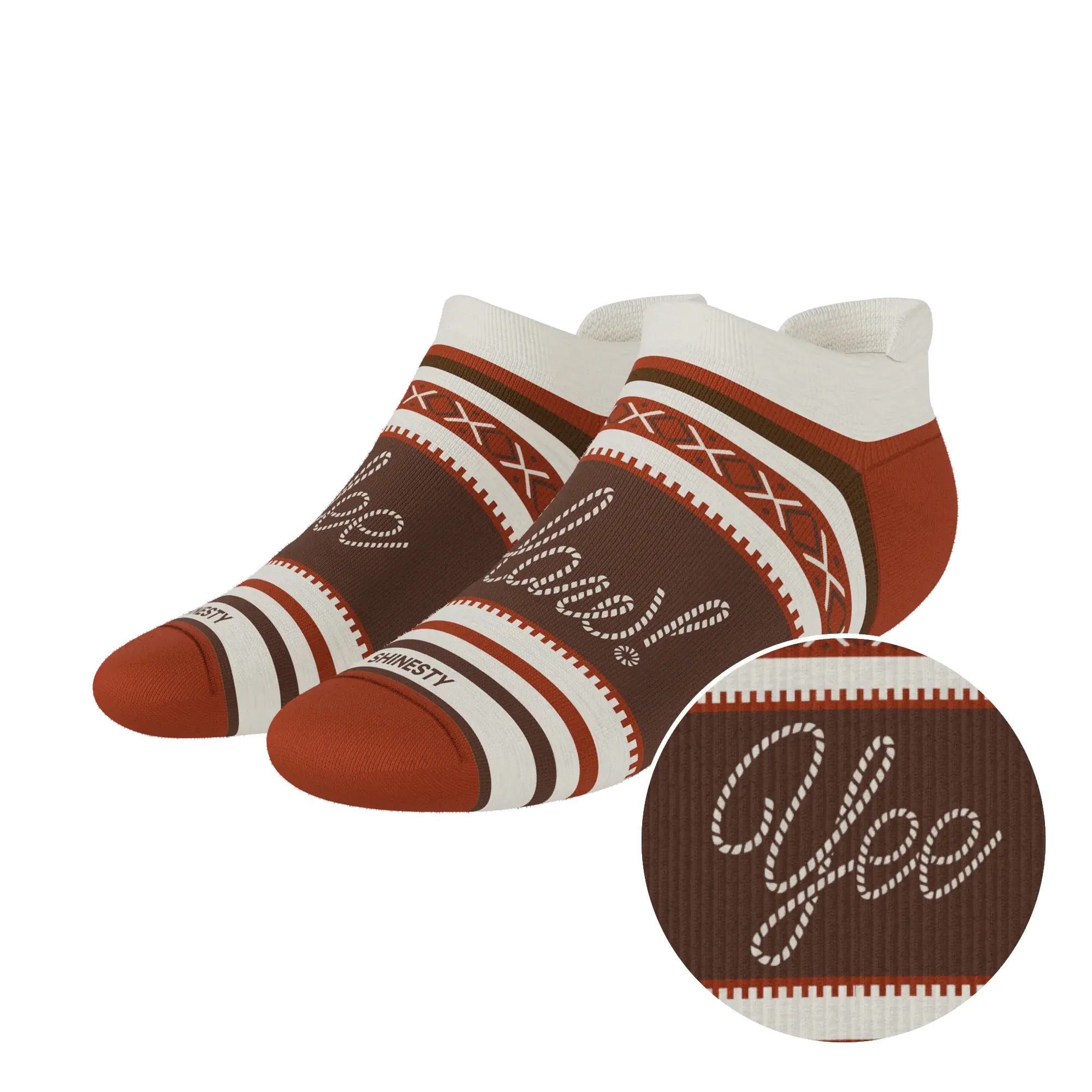 The Yee Haw | Lasso Heel Hammock™ Ankle Socks - Shinesty - Flyclothing LLC