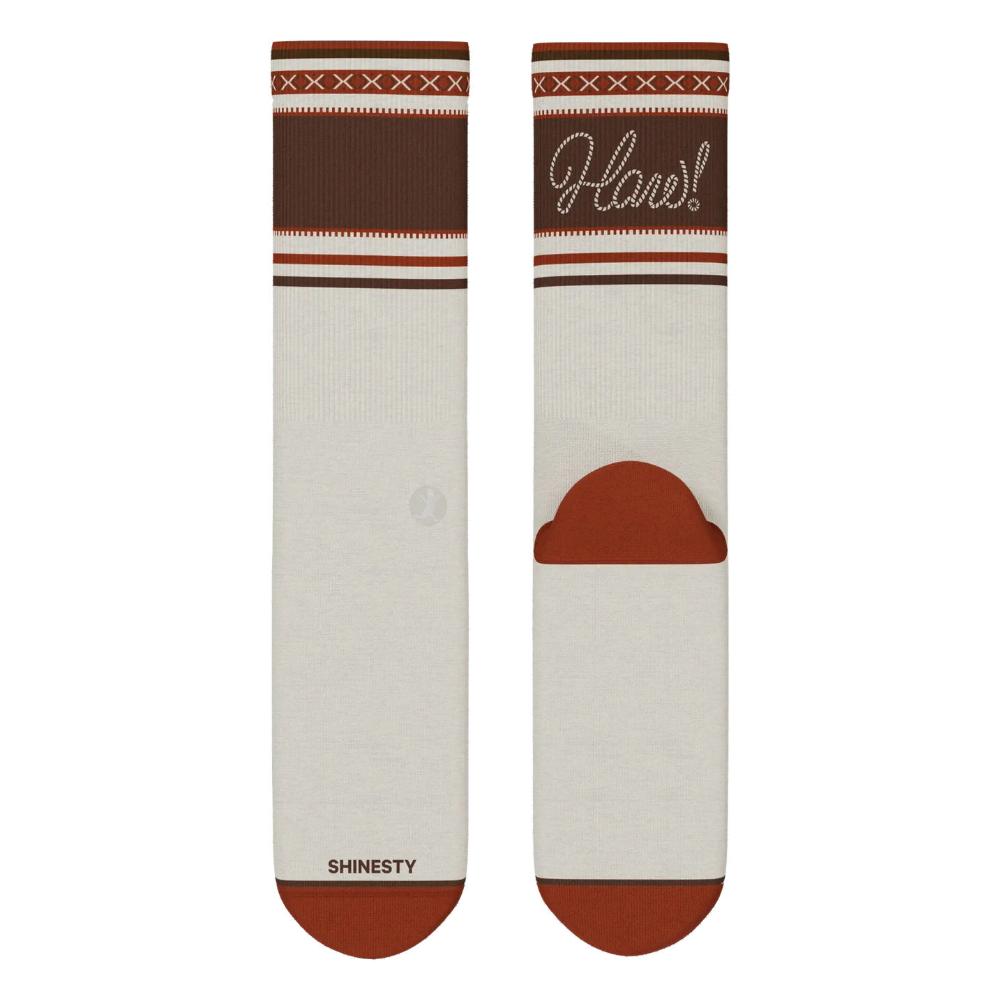 The Yee Haw | Lasso Heel Hammock™ Crew Socks - Shinesty - Flyclothing LLC