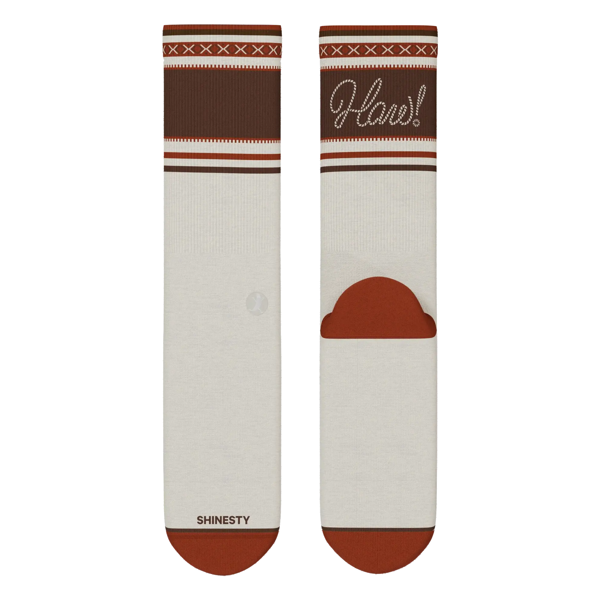 The Yee Haw | Lasso Heel Hammock™ Crew Socks - Shinesty - Flyclothing LLC