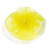 Feather Mesh Flower Fascinator Headband - Madeline Love - Flyclothing LLC