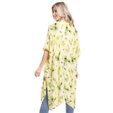 Floral Printed Cover Up Kimono Poncho - Madeline Love - Flyclothing LLC