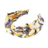 Flower Patterned Twisted Headband - Madeline Love - Flyclothing LLC