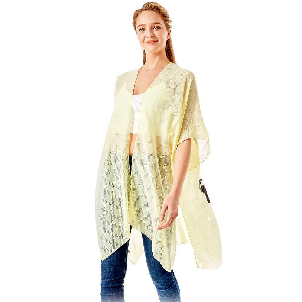 I Washed Up Like This Solid Lettering Cover Up Poncho - Madeline Love - Flyclothing LLC