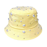 Pearl Embellished Bucket Hat - Madeline Love - Flyclothing LLC