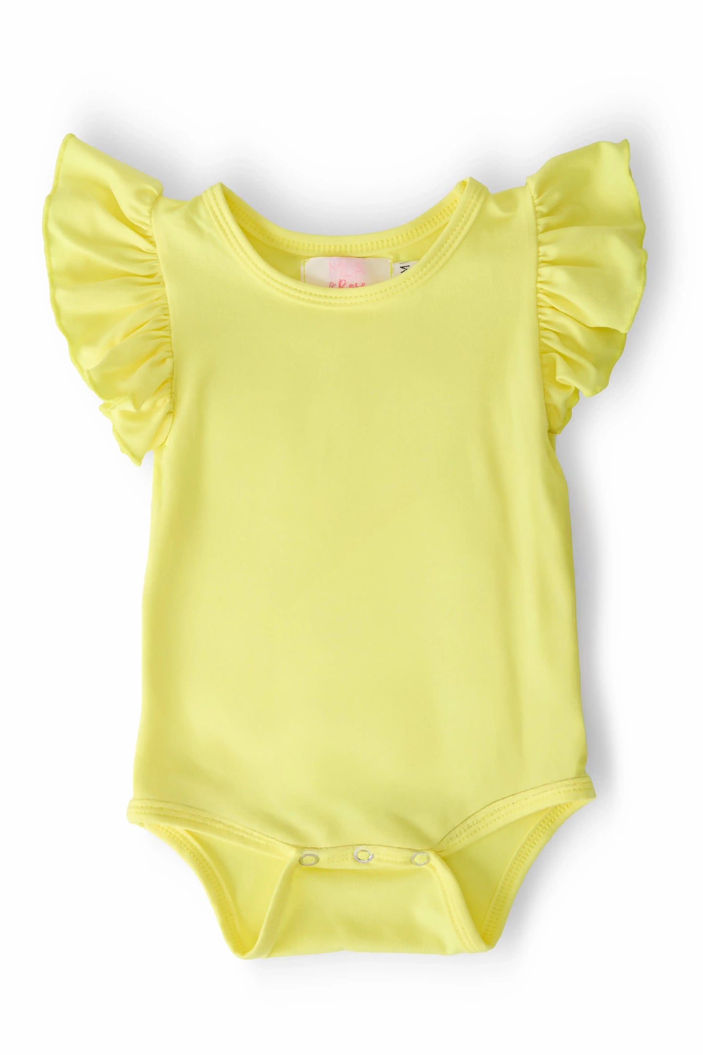 Yellow S/S Flutter Bodysuit - Mila & Rose ® - Flyclothing LLC