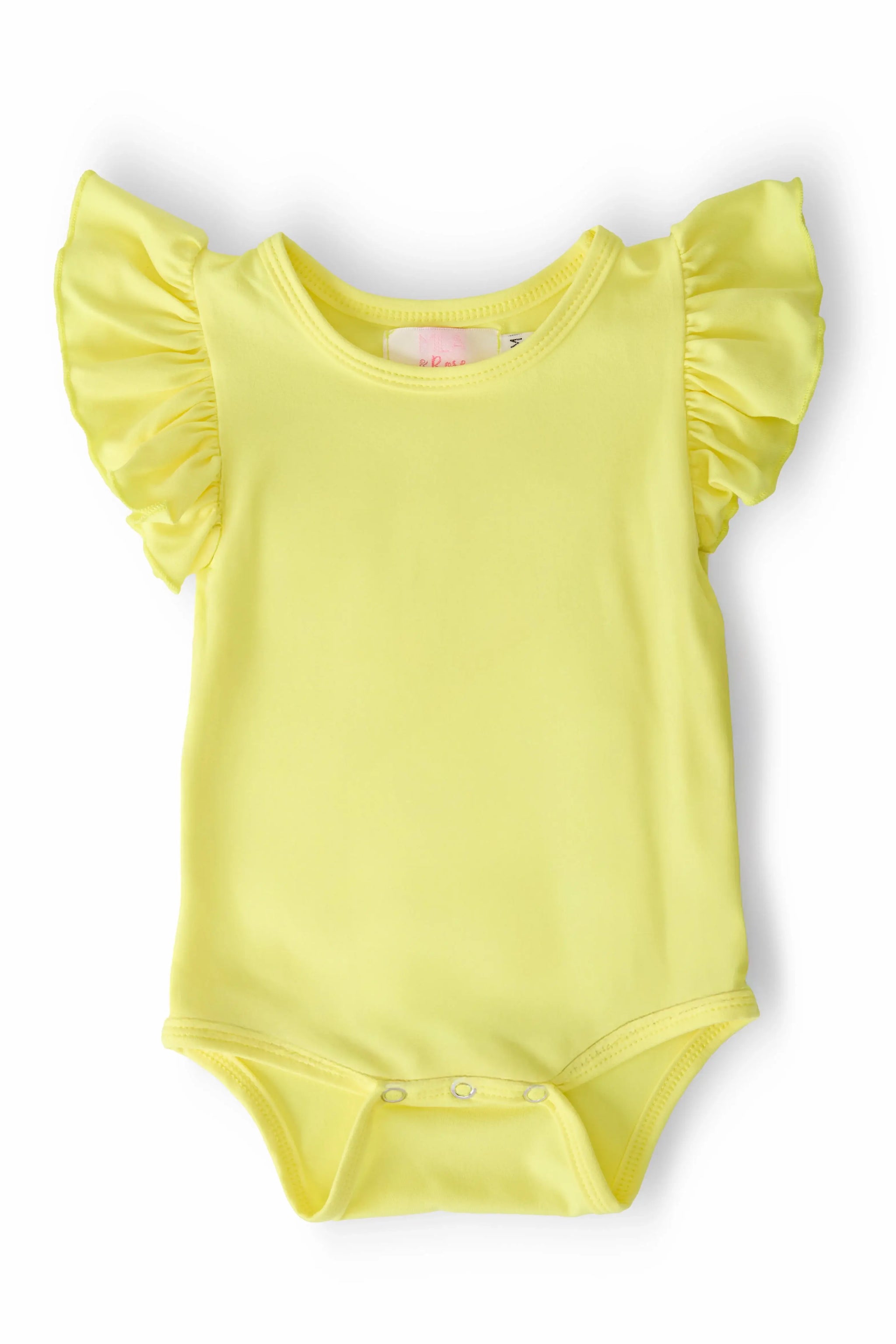 Yellow S/S Flutter Bodysuit - Mila & Rose ® - Flyclothing LLC