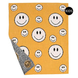 Smile Patterned Kids Blanket - Madeline Love - Flyclothing LLC