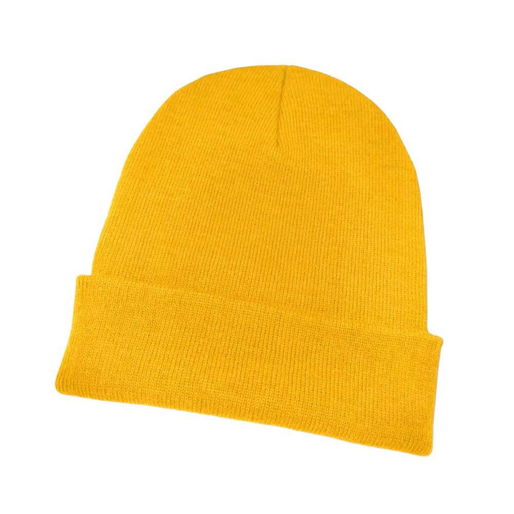 Solid Knit Beanie Hat - Madeline Love - Flyclothing LLC