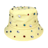 Stone Embellished Bucket Hat - Madeline Love - Flyclothing LLC