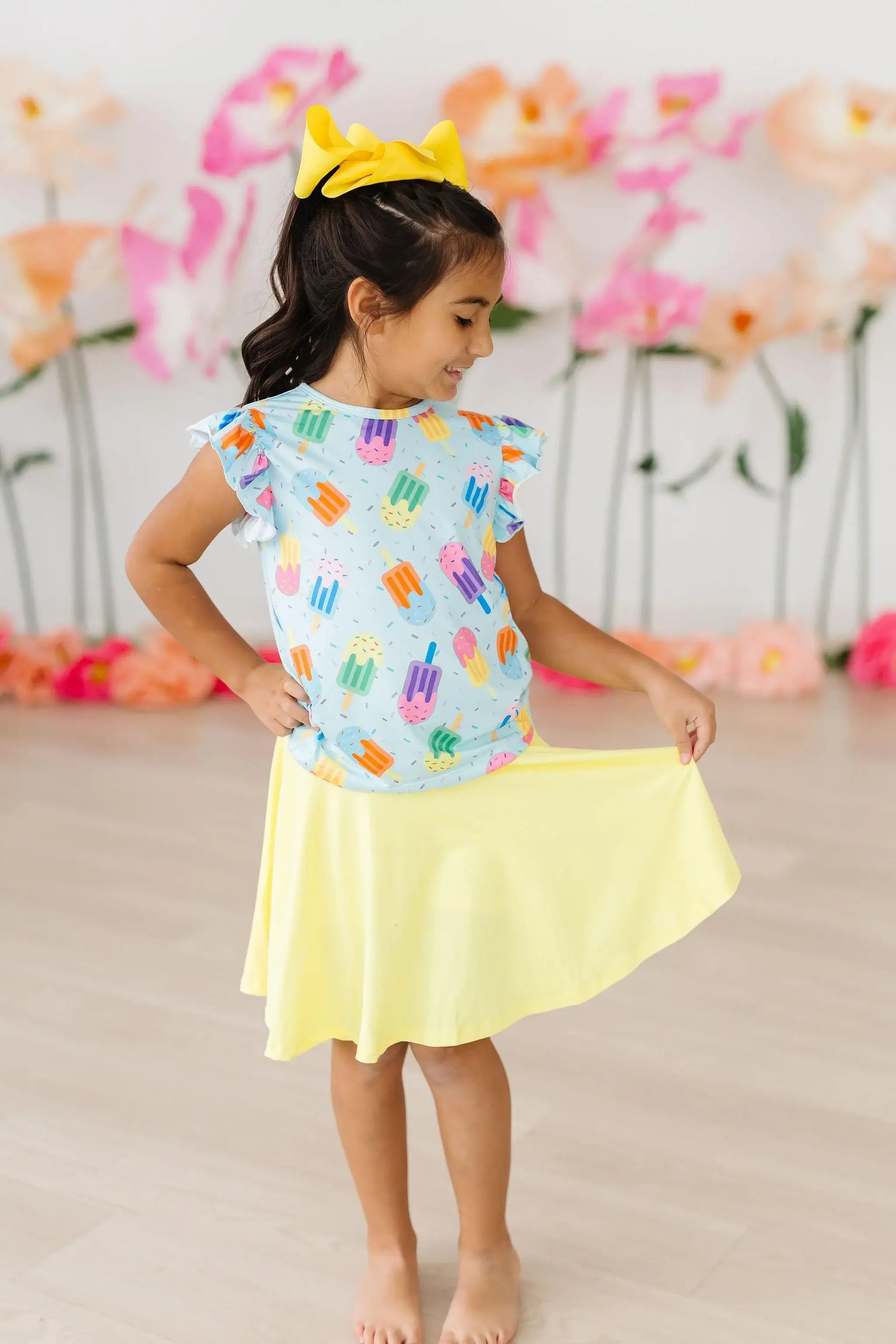 Yellow Twirl Skort - Mila & Rose ® - Flyclothing LLC
