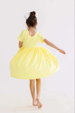 Yellow S/S Pocket Twirl Dress - Mila & Rose ® - Flyclothing LLC