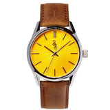 Yellow Sunburst Watch - The Beyond Boring Watch Company - Flyclothing LLC