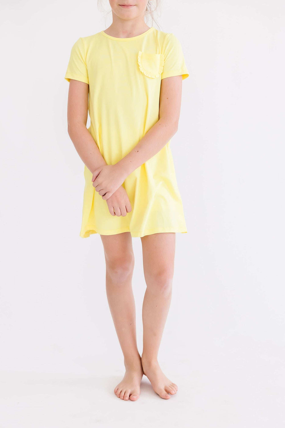 Yellow T-Shirt Dress - Mila & Rose ® - Flyclothing LLC