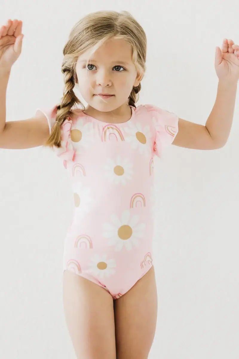 You are My Sunshine S/S Flutter Sleeve Leotard - Mila & Rose ® - Flyclothing LLC