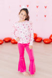 You Make Me Happy L/S Ruffle Tee - Mila & Rose ®