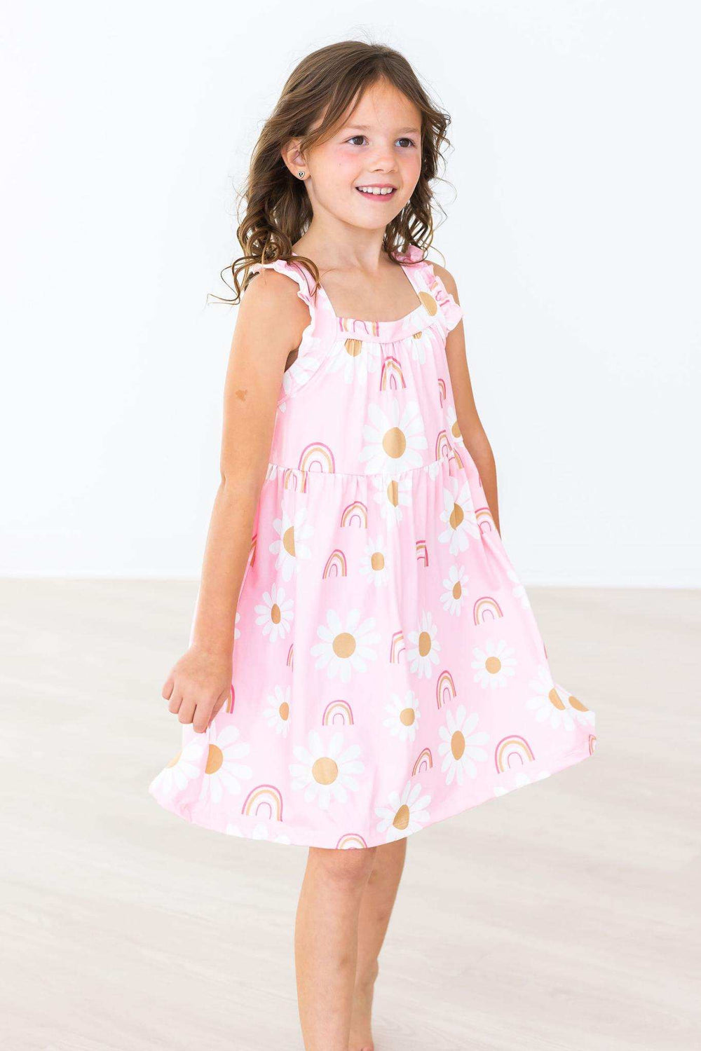 You are My Sunshine Ruffle Cross Back Dress - Mila & Rose ® - Flyclothing LLC