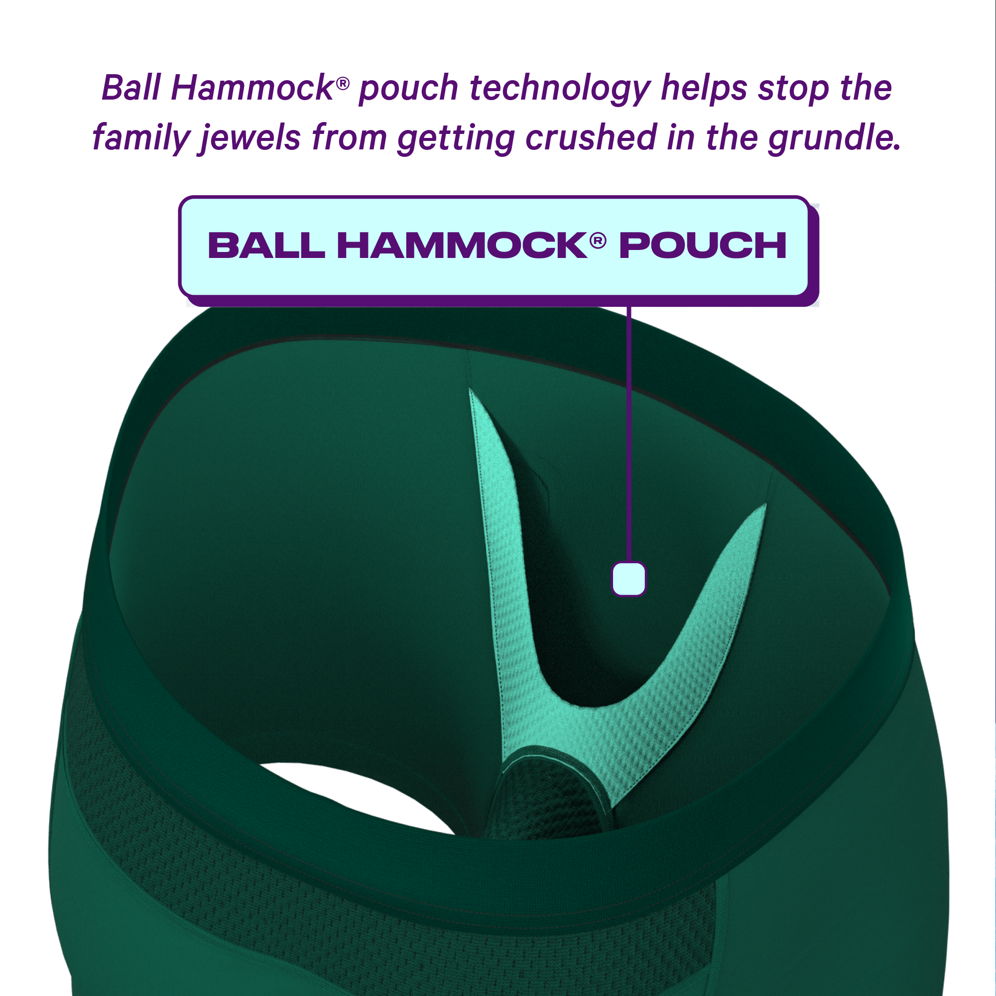 The Young Grasshopper | Green paradICE™ Cooling Ball Hammock® Pouch Underwear - Shinesty
