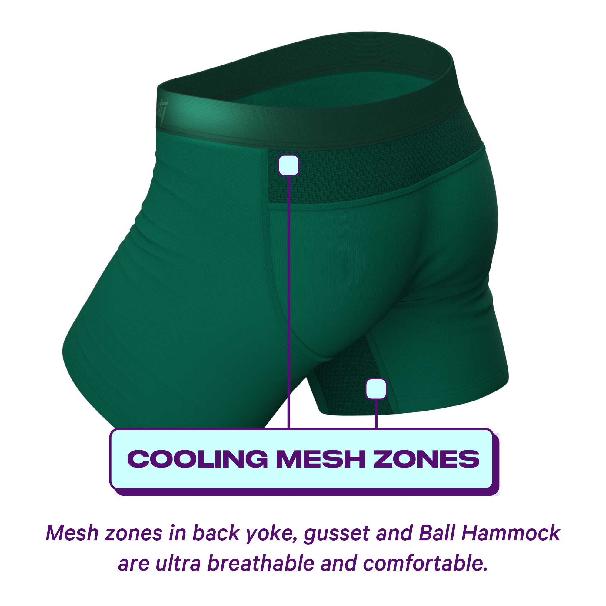 The Young Grasshopper | Green paradICE™ Cooling Ball Hammock® Pouch Underwear - Shinesty