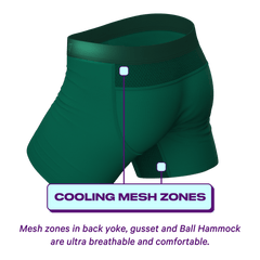 The Young Grasshopper | Green paradICE™ Cooling Ball Hammock® Pouch Underwear - Shinesty