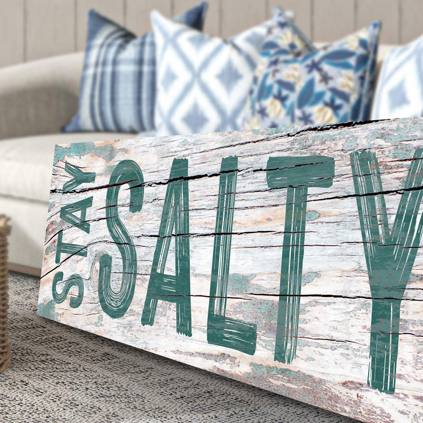 Stay Salty Coastal Sign VI - Tailored Canvases - Flyclothing LLC