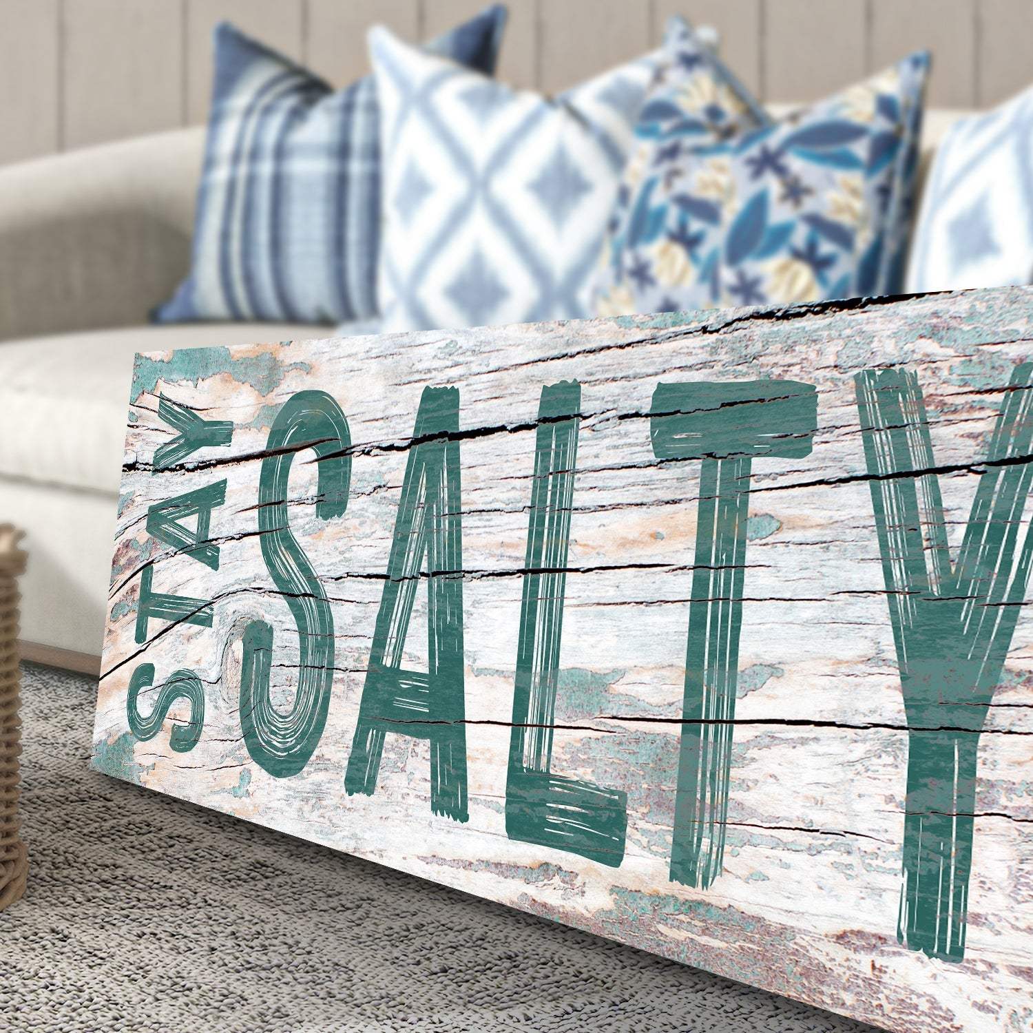Stay Salty Coastal Sign VI - Tailored Canvases - Flyclothing LLC