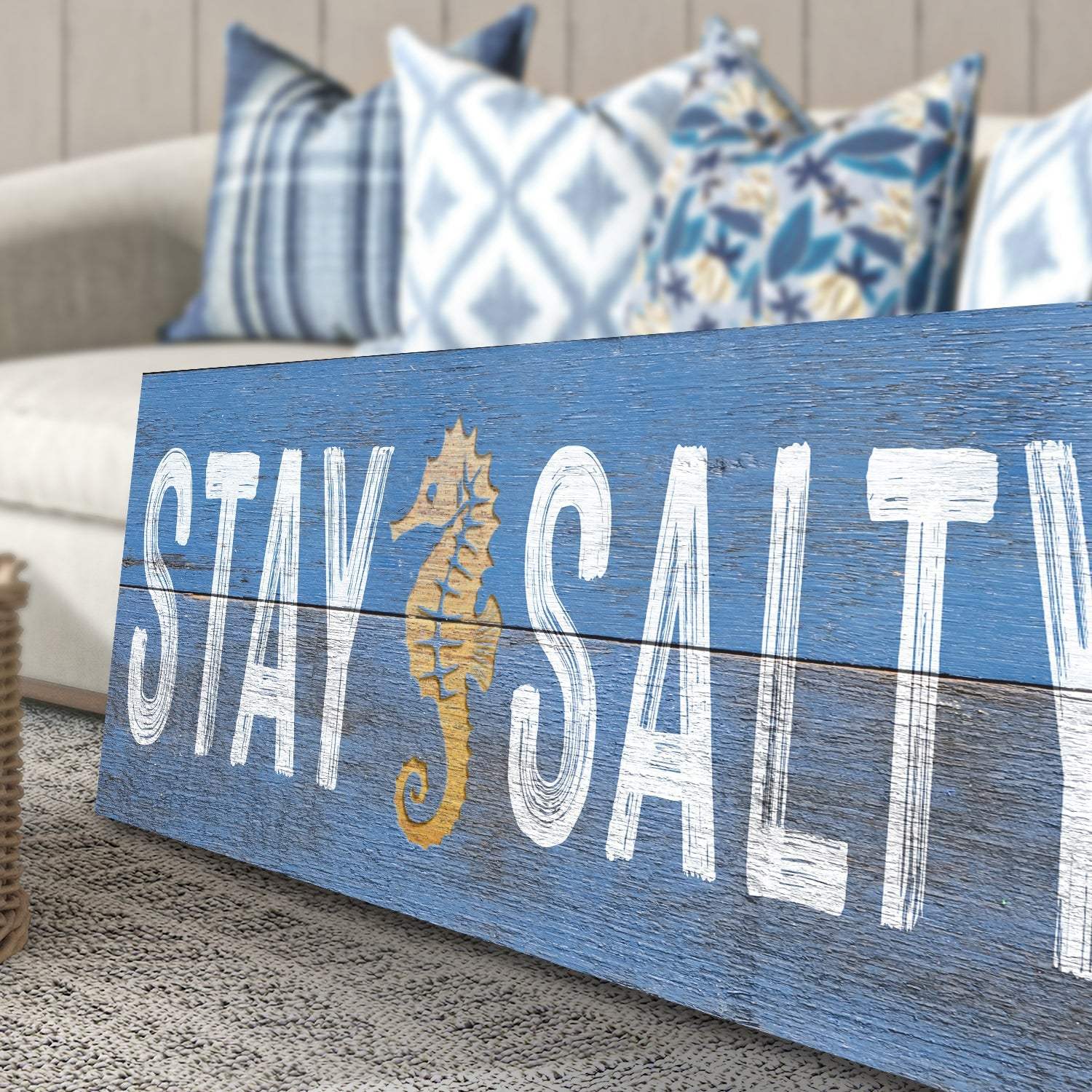 Stay Salty Coastal Sign VII - Tailored Canvases - Flyclothing LLC