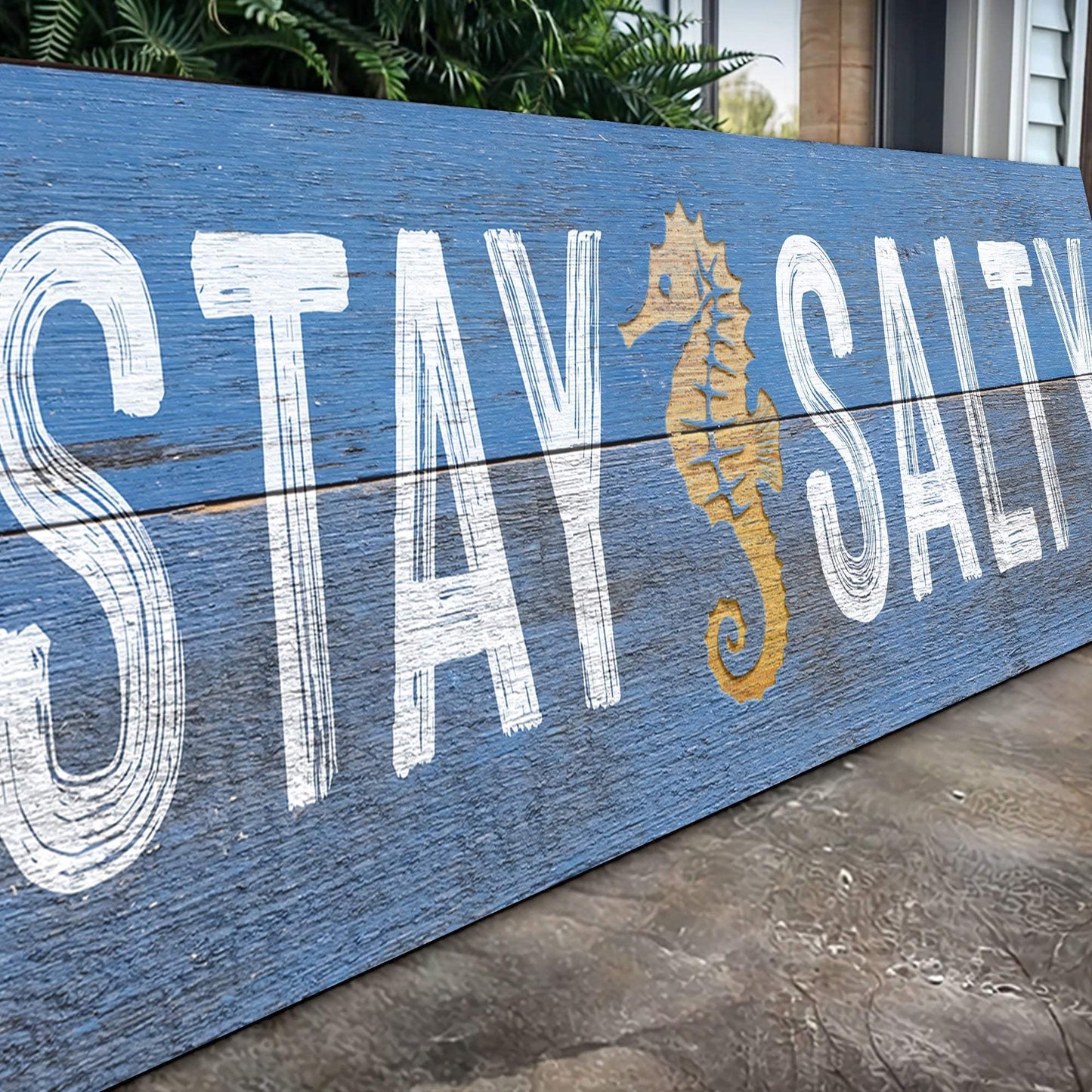 Stay Salty Coastal Sign VII - Tailored Canvases - Flyclothing LLC