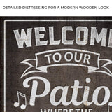 Welcome To Our Patio Sign II - Tailored Canvases - Flyclothing LLC