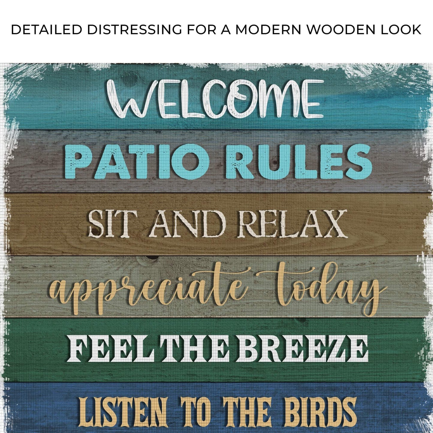 Patio Rules Sign - Tailored Canvases - Flyclothing LLC