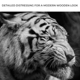 Black And White Smoking Tiger Canvas Wall Art - Tailored Canvases - Flyclothing LLC