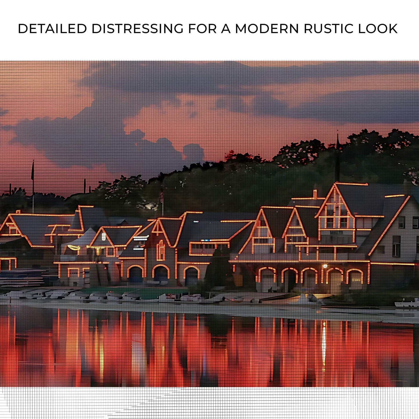 Houses Philadelphia Boathouse Row Canvas Wall Art - Tailored Canvases - Flyclothing LLC