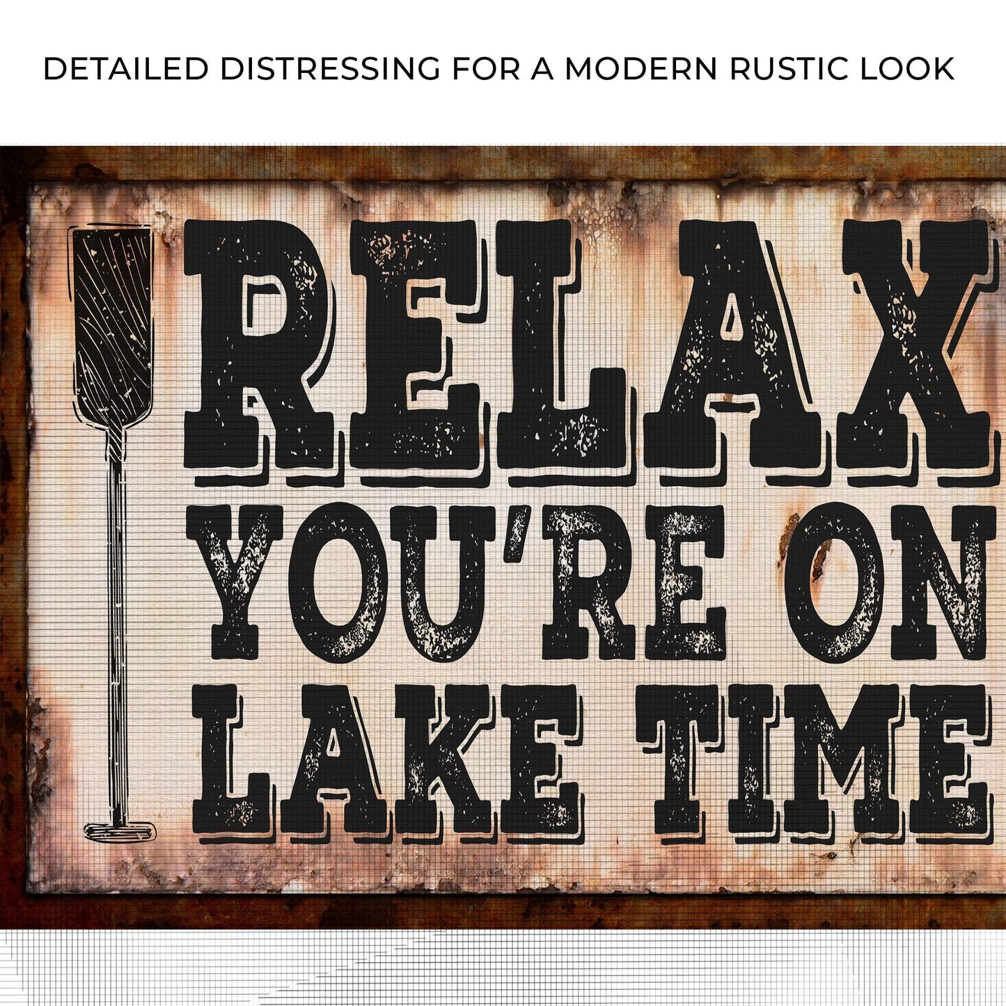Lake Time Sign II - Tailored Canvases - Flyclothing LLC