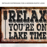 Lake Time Sign II - Tailored Canvases - Flyclothing LLC