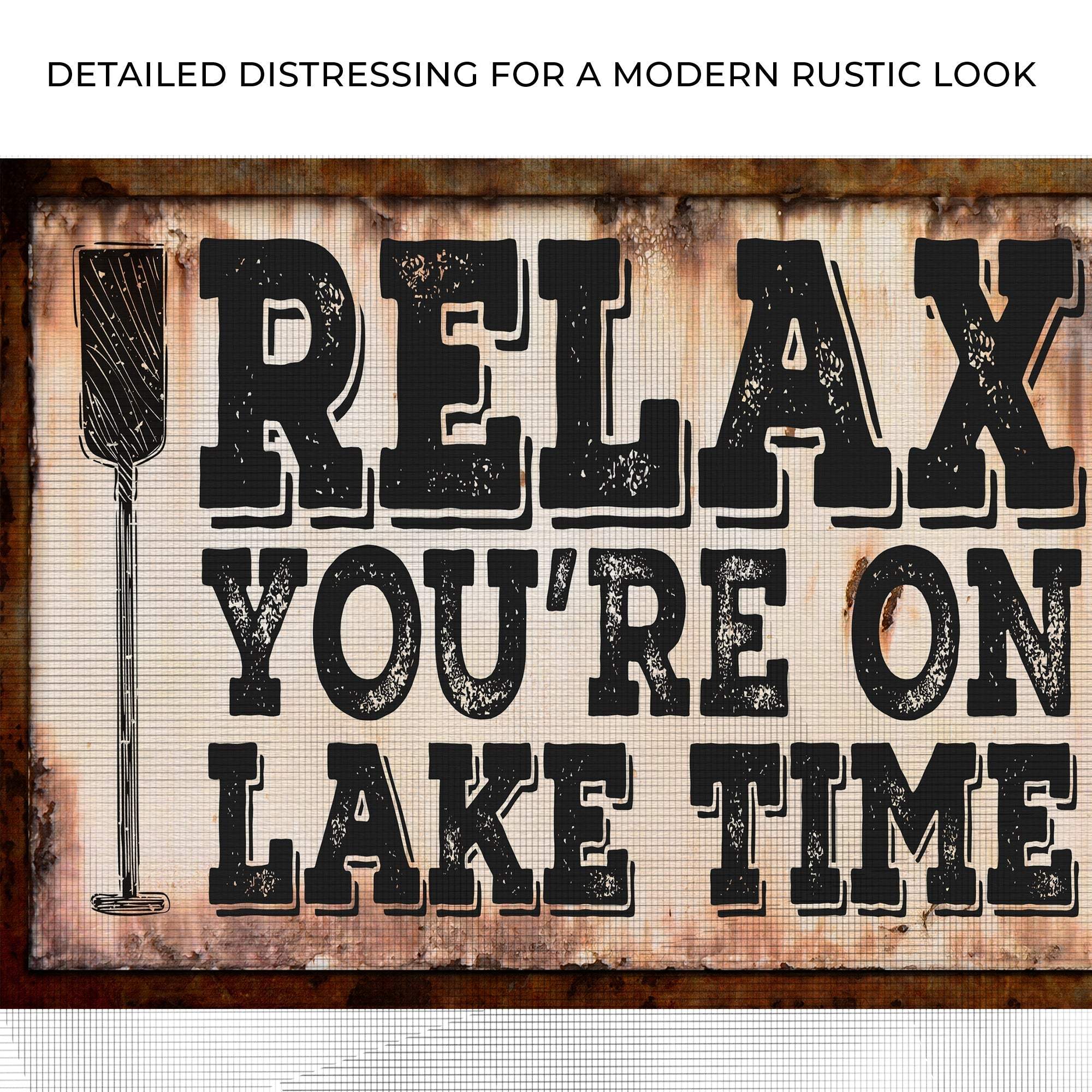 Lake Time Sign II - Tailored Canvases - Flyclothing LLC