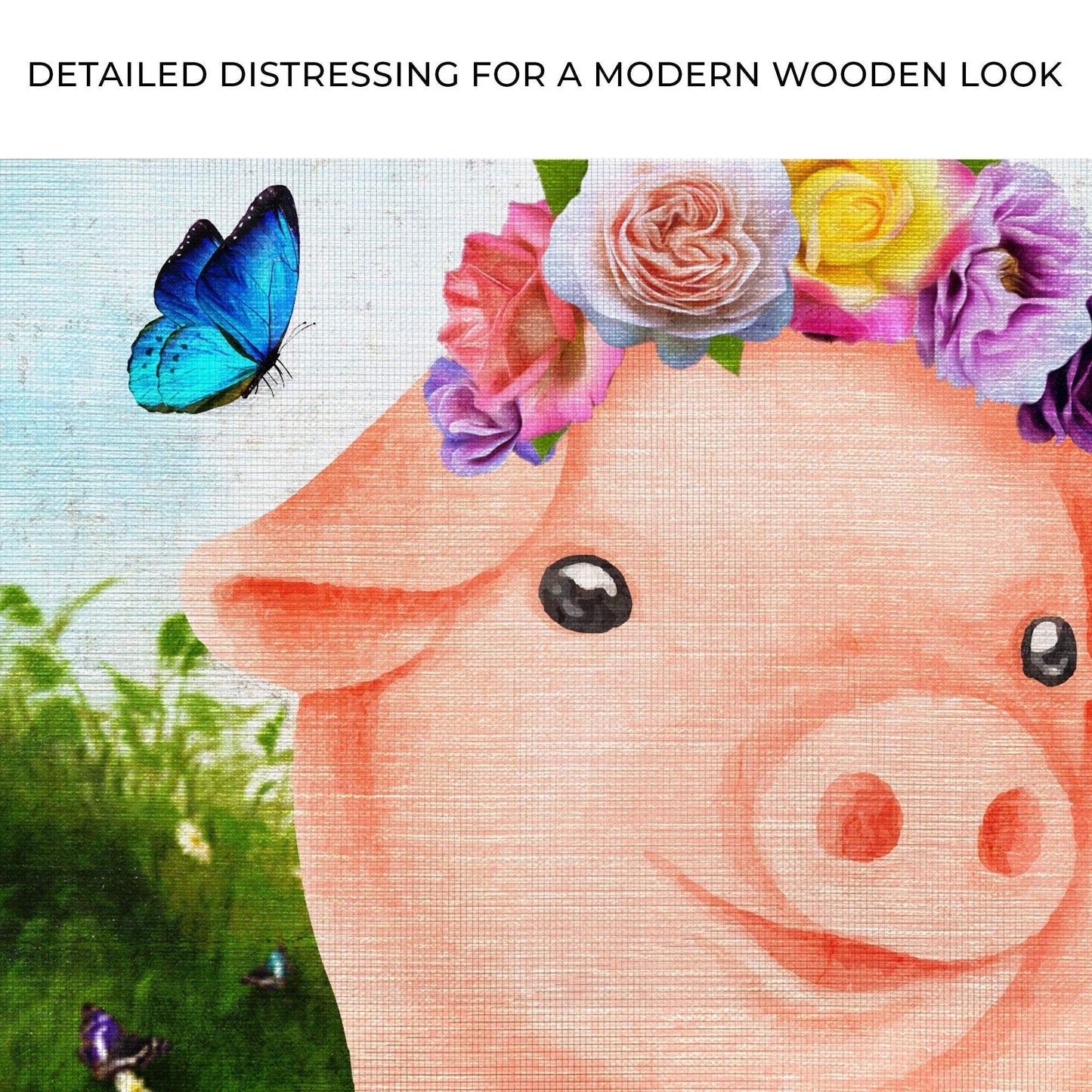 The Most Adorable Pig Canvas Wall Art - Tailored Canvases - Flyclothing LLC
