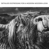 West Highland Cow Monochrome Canvas Wall Art - Tailored Canvases - Flyclothing LLC