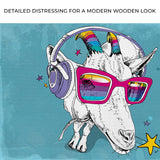 Rainbow Cool Goat Canvas Wall Art - Tailored Canvases - Flyclothing LLC