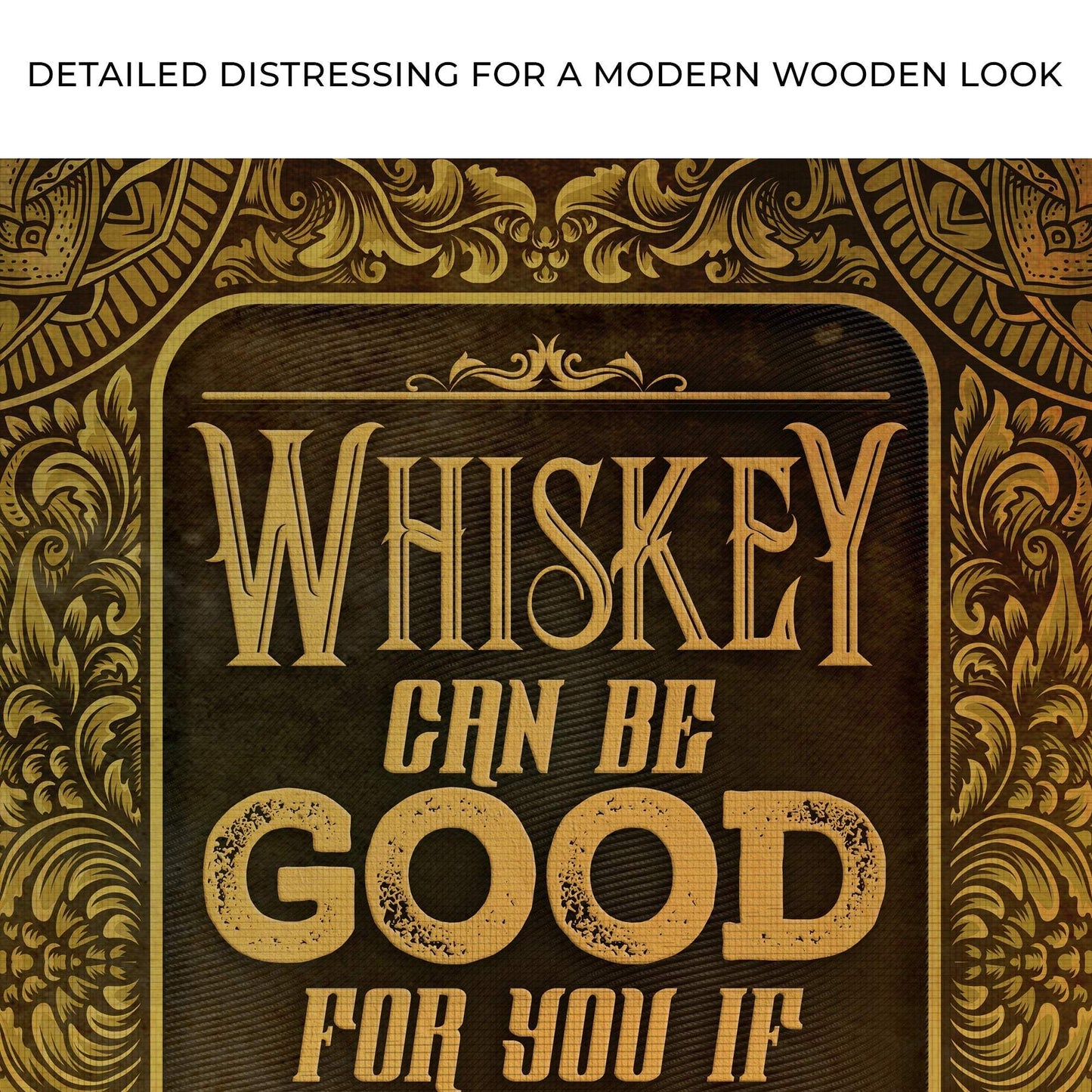 Whiskey Sign II - Tailored Canvases - Flyclothing LLC