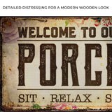 Welcome To Our Porch Sign III - Tailored Canvases - Flyclothing LLC