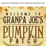 Pumpkin Patch Open Daily Sign - Tailored Canvases - Flyclothing LLC