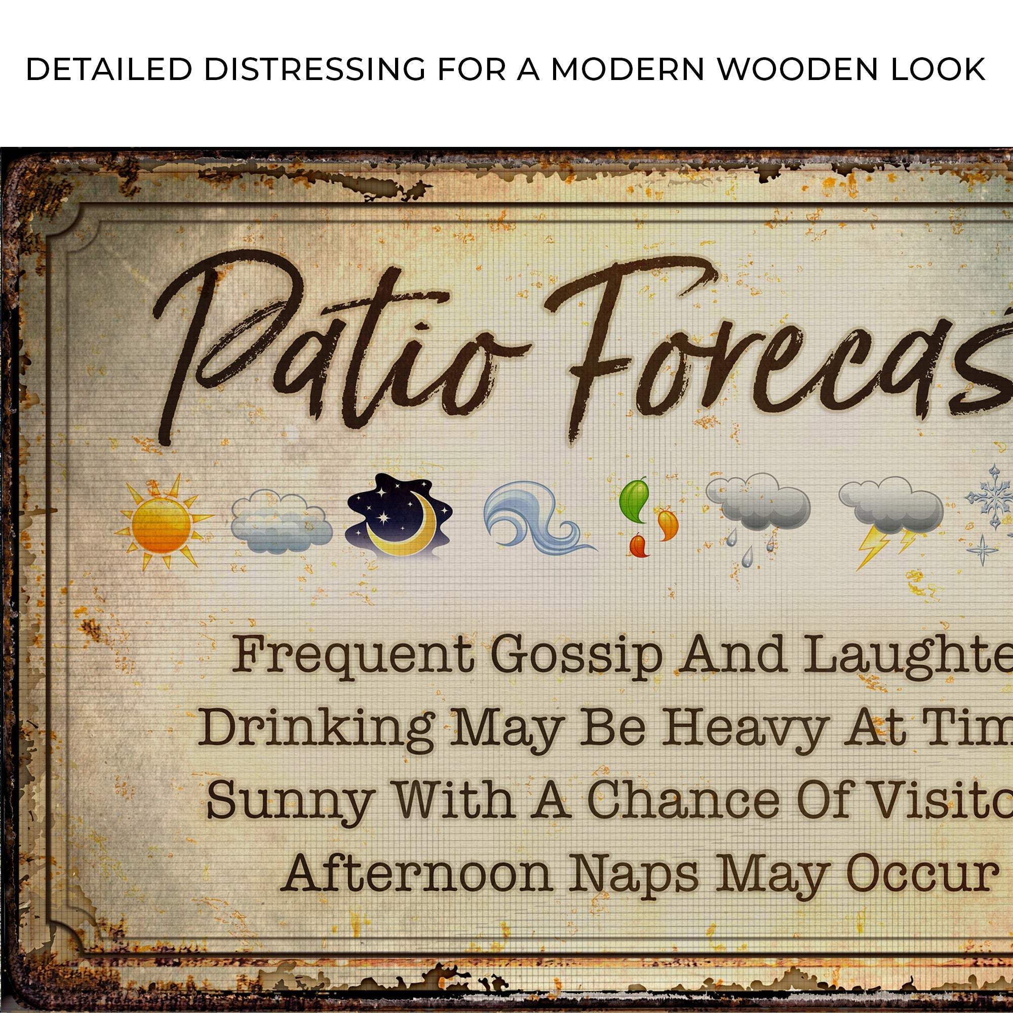 Patio Forecast Sign - Tailored Canvases - Flyclothing LLC