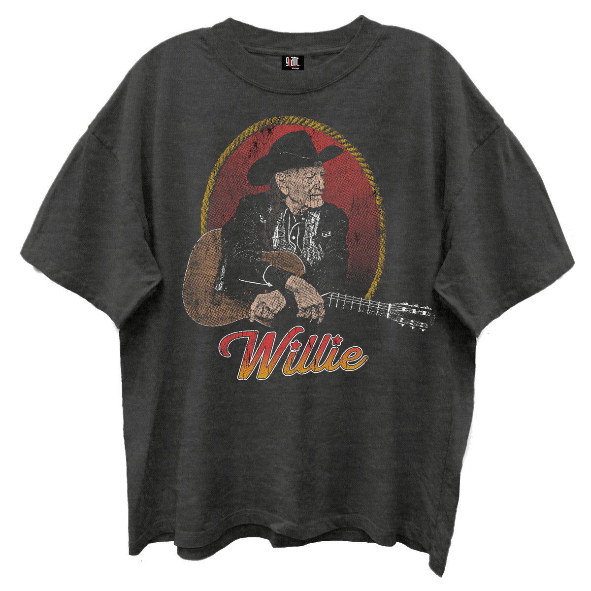 WILLIE NELSON MY GUITAR PORTRAIT VINTAGE BLACK GIANT VINTAGE - GMerch - Flyclothing LLC