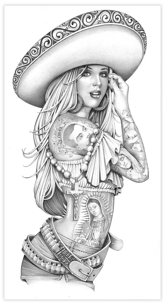 Black Market Art Company Zapata Charra Print - Black Market Art Company - Flyclothing LLC