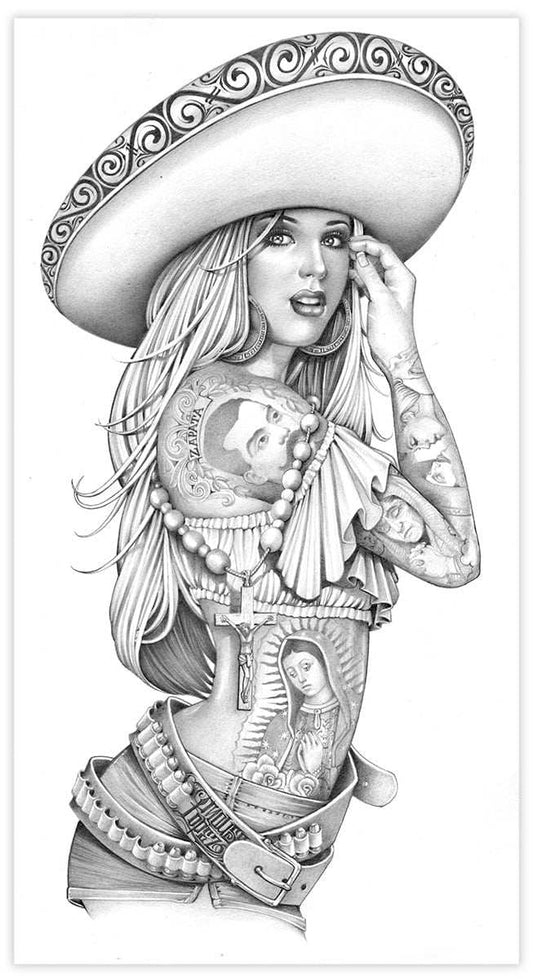 Black Market Art Company Zapata Charra Print - Black Market Art Company - Flyclothing LLC