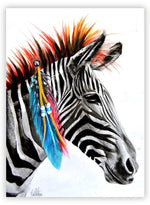 Black Market Art Company Zebra Print