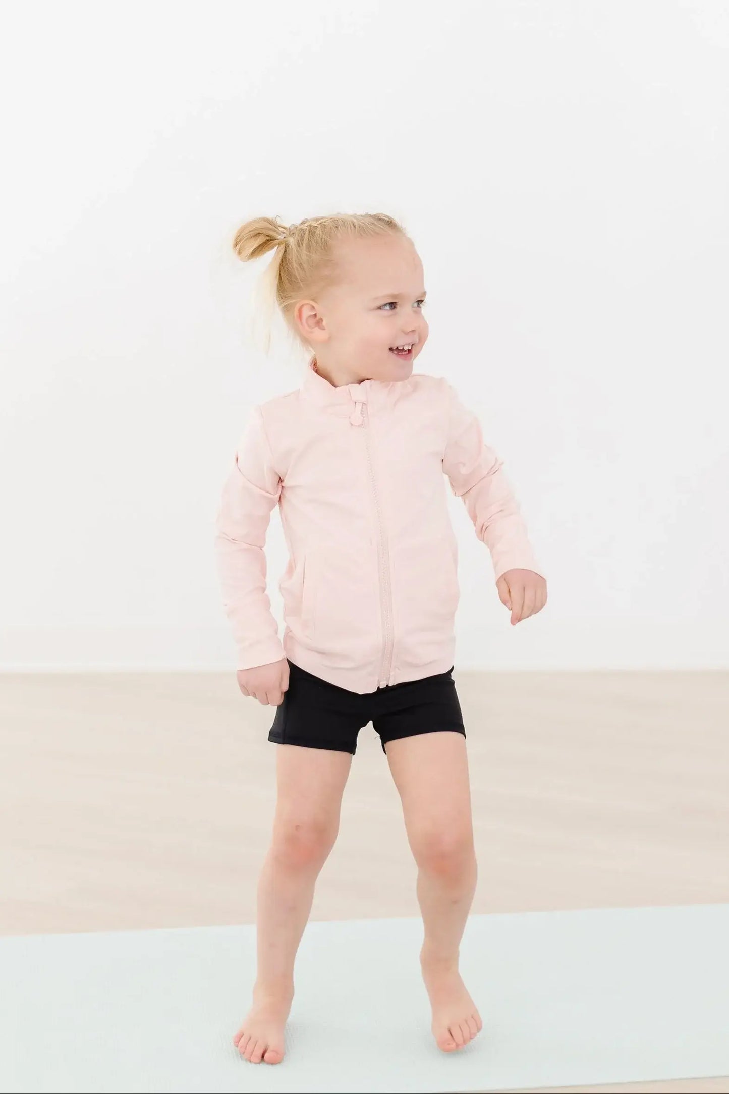 SALE Zen Pink Full-Zip Ruffle Active Jacket - Mila & Rose ® - Flyclothing LLC