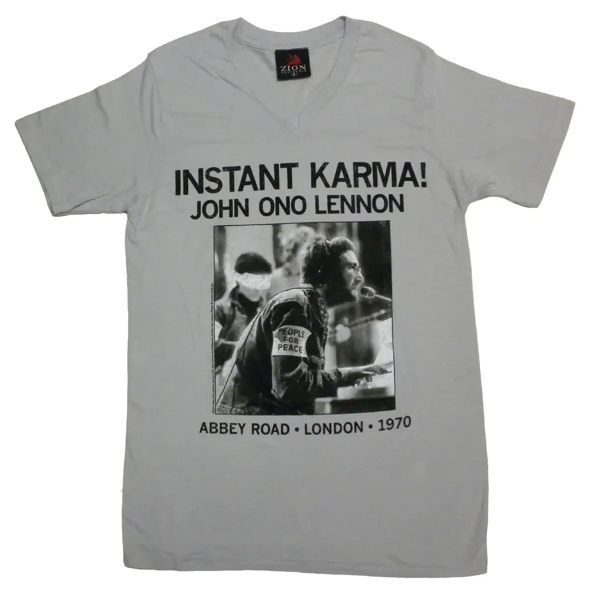 John Lennon Instant Karma V-Neck T-Shirt - John Lennon - Flyclothing LLC