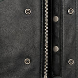 Green Diamond - Men's Club style Leather Motorcycle Vest - Unik Just for Bikers - Flyclothing LLC