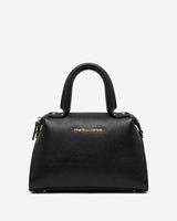 Zita (black) - Italian calf leather women's handbag (with shoulder strap)