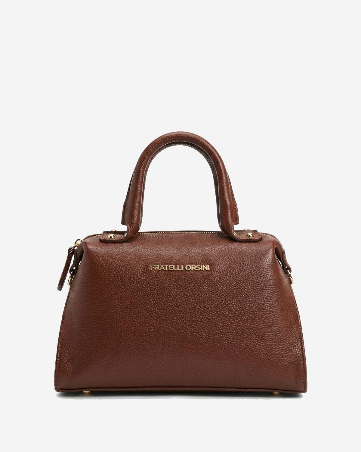 Zita (brown) - Italian calf leather women's handbag (with shoulder strap) - Leather Gloves Online - Flyclothing LLC